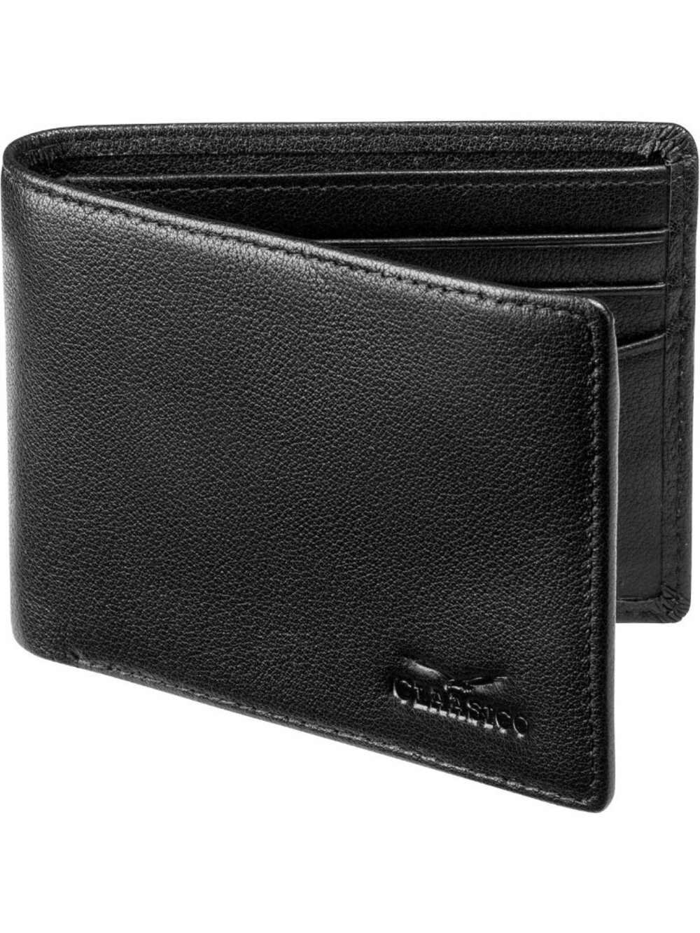 Men's RFID Blocking Leather Bifold Wallet with ID Window - Stylish & Secure
